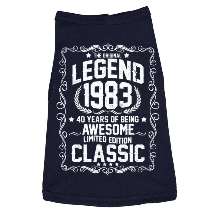 The Original Legend 1983 40th Birthday Doggie Tank