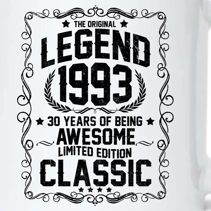 The Original Legend 1993 30th Birthday Black Color Changing Mug