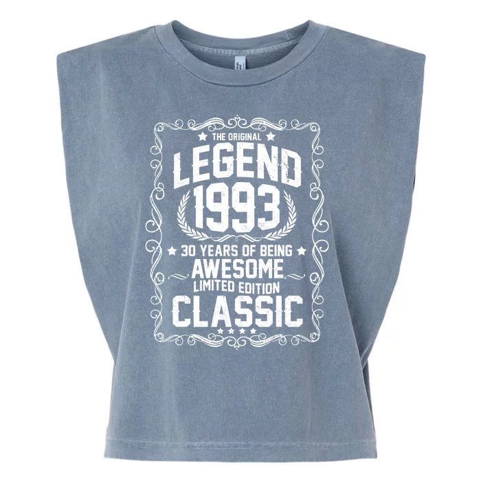 The Original Legend 1993 30th Birthday Garment-Dyed Women's Muscle Tee