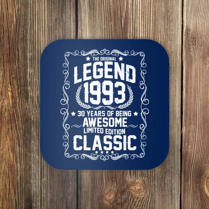 The Original Legend 1993 30th Birthday Coaster