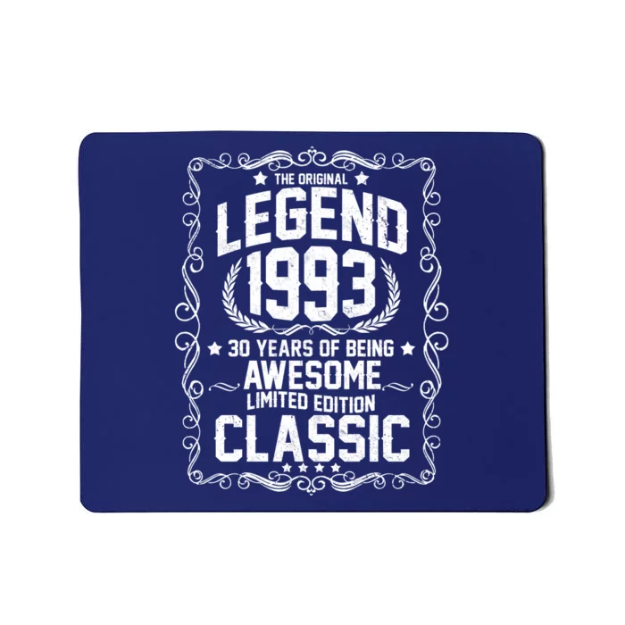 The Original Legend 1993 30th Birthday Mousepad