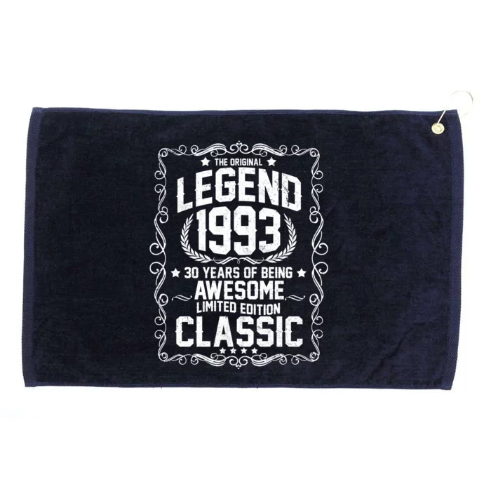 The Original Legend 1993 30th Birthday Grommeted Golf Towel