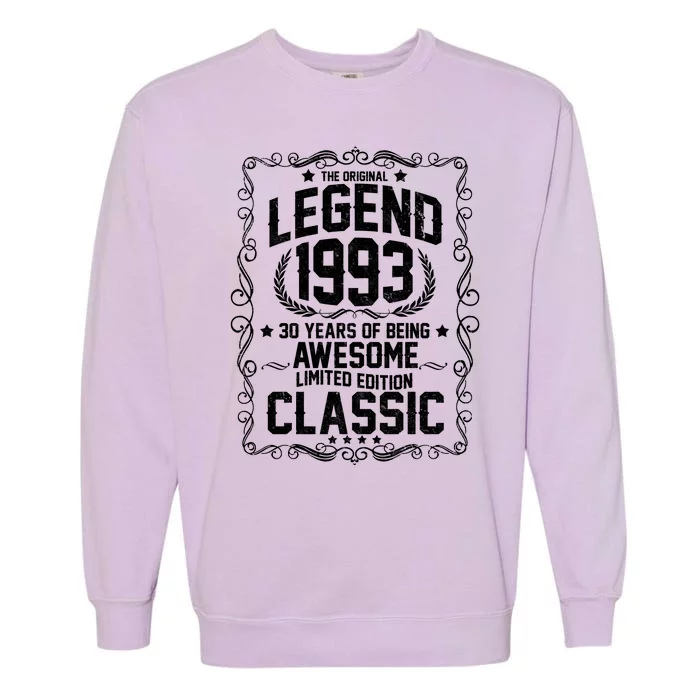 The Original Legend 1993 30th Birthday Garment-Dyed Sweatshirt