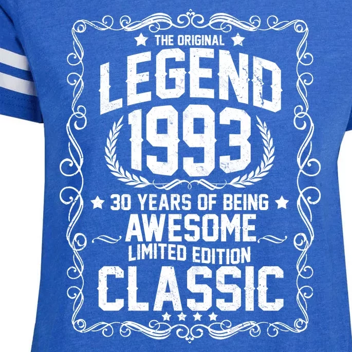 The Original Legend 1993 30th Birthday Enza Ladies Jersey Football T-Shirt