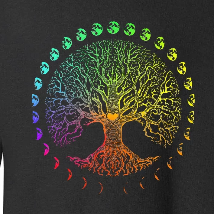 Tree Of Life Phases Of The Moon Gift Toddler Sweatshirt