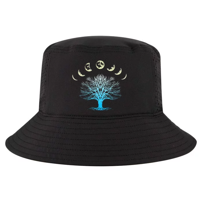 Tree Of Life Spiritual Moonphases For Yoga Cool Comfort Performance Bucket Hat