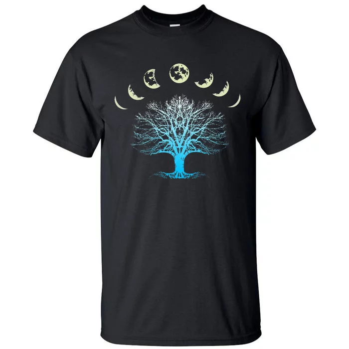 Tree Of Life Spiritual Moonphases For Yoga Tall T-Shirt