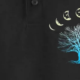 Tree Of Life Spiritual Moonphases For Yoga Dry Zone Grid Performance Polo