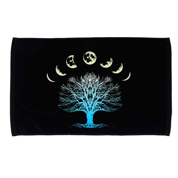 Tree Of Life Spiritual Moonphases For Yoga Microfiber Hand Towel