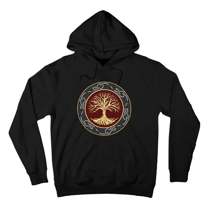 Tree Of Life Viking Celtic Tree Of Life Nordic Design Tall Hoodie