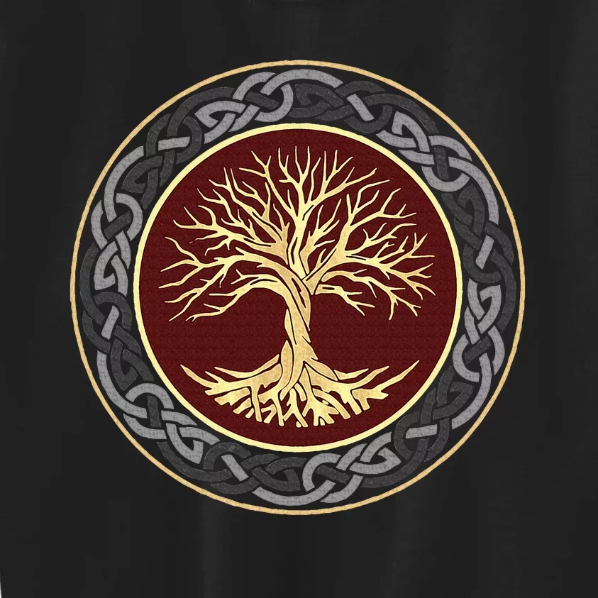 Tree Of Life Viking Celtic Tree Of Life Nordic Design Kids Sweatshirt