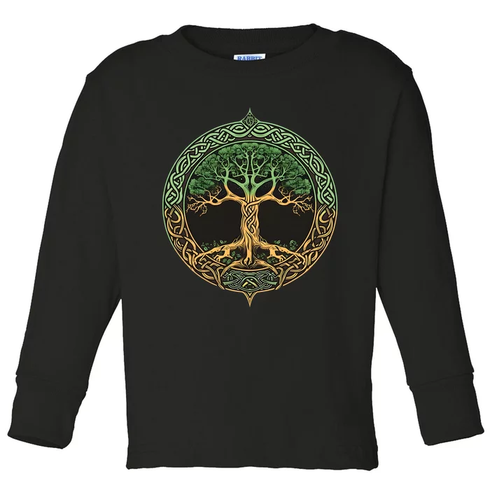 Tree Of Life Yggdrasil Toddler Long Sleeve Shirt