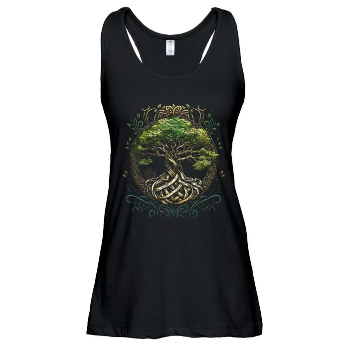 Tree Of Life Viking Midgard Thor Walhalla Ladies Essential Flowy Tank