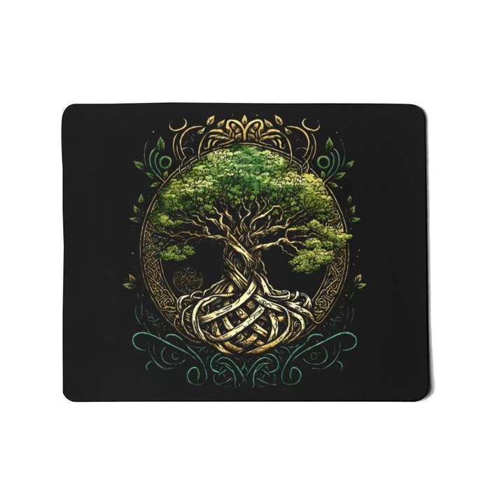 Tree Of Life Viking Midgard Thor Walhalla Mousepad