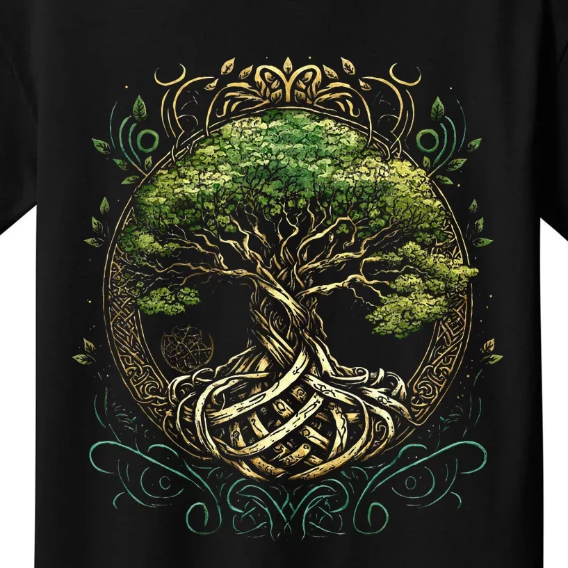 Tree Of Life Viking Midgard Thor Walhalla Kids T-Shirt