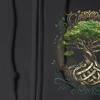 Tree Of Life Viking Midgard Thor Walhalla Full Zip Hoodie