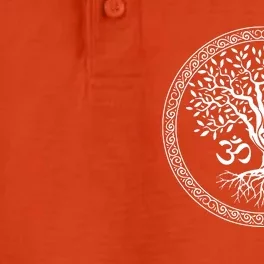 Tree Of Life With Om Symbol Yoga Zen Meditation Spiritual Dry Zone Grid Performance Polo