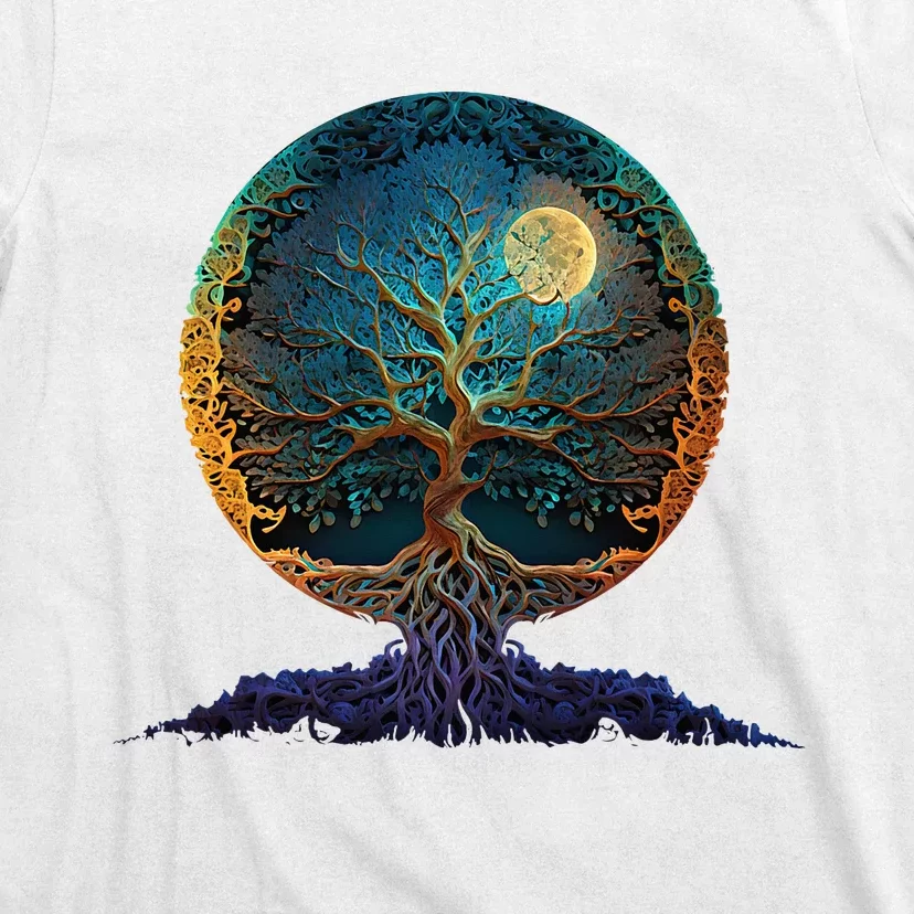 Tree Of Life Yoga Zen Namaste Meditation T-Shirt