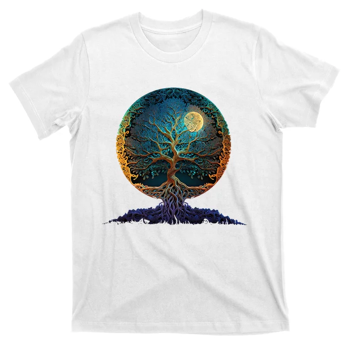 Tree Of Life Yoga Zen Namaste Meditation T-Shirt