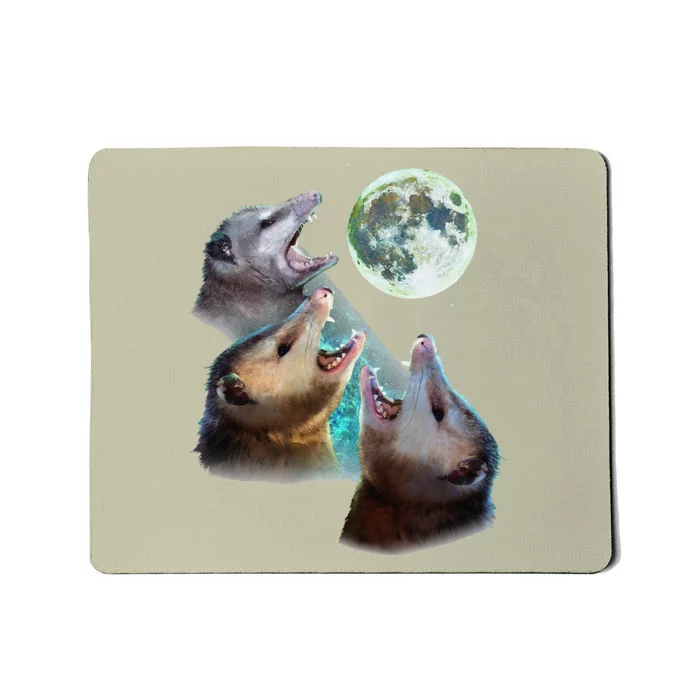 Three Opposum Moon With 3 Possums And Dead Moon Costume Mousepad