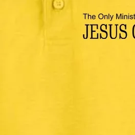 The Only Ministry Of Truth Is Jesus Christ Dry Zone Grid Performance Polo