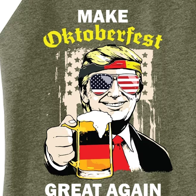 Trump Octoberfest Make Oktoberfest Great Again German Women’s Perfect Tri Rocker Tank