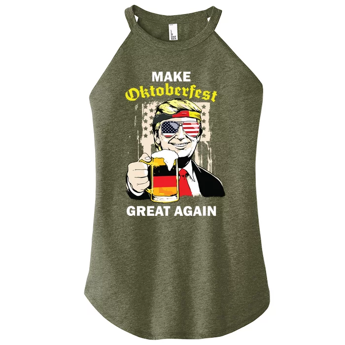 Trump Octoberfest Make Oktoberfest Great Again German Women’s Perfect Tri Rocker Tank