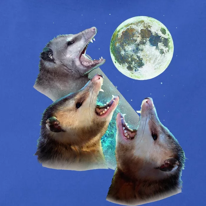 Three Opposum Moon With 3 Possums And Dead Moon Costume Zip Tote Bag