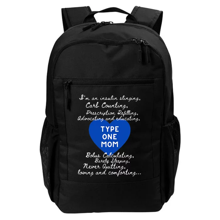 Type One Mom Awareness Type 1 Diabetes Daily Commute Backpack