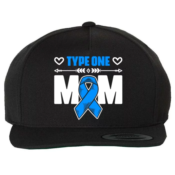 Type One Mom Diabetes Warrior Diabetic Diabetes Awareness Cute Gift Wool Snapback Cap