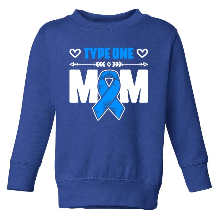 Type One Mom Diabetes Warrior Diabetic Diabetes Awareness Cute Gift Toddler Sweatshirt