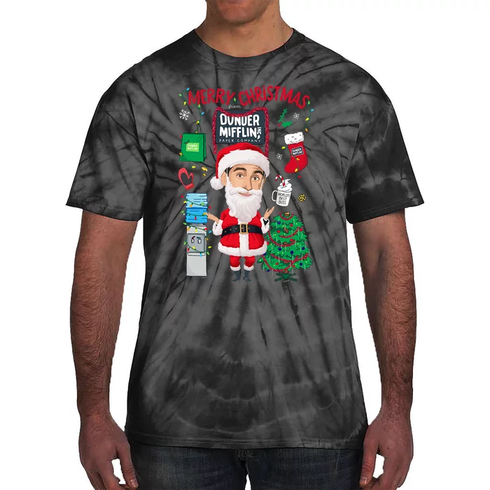 The Office Merry Christmas From Dunder Mifflin Tie-Dye T-Shirt