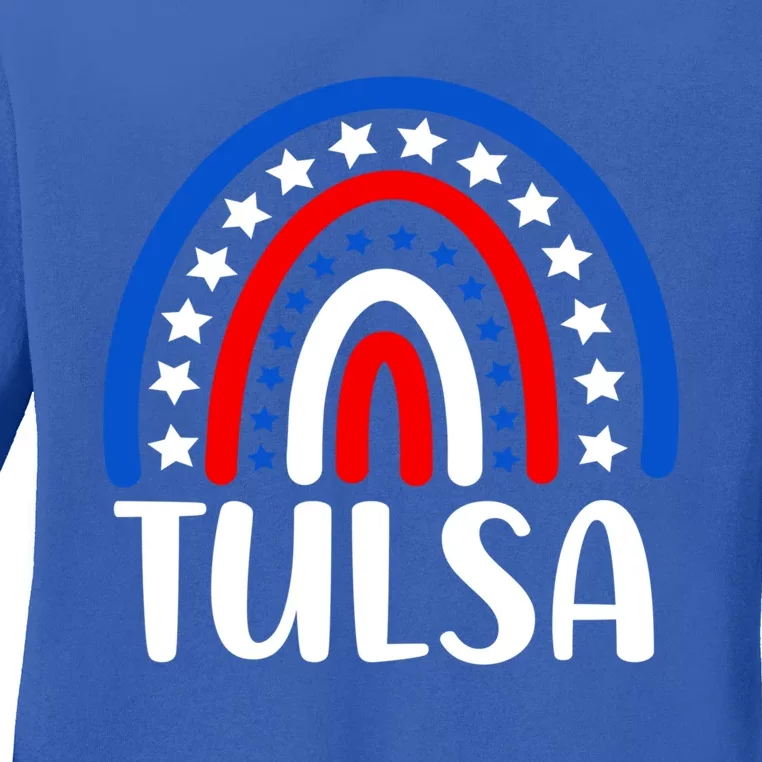 Tulsa Oklahoma Meaningful Gift I Love Tulsa Oklahoma Usa Funny Gift Ladies Long Sleeve Shirt