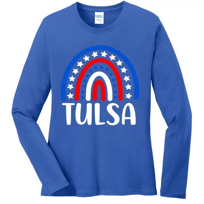 Tulsa Oklahoma Meaningful Gift I Love Tulsa Oklahoma Usa Funny Gift Ladies Long Sleeve Shirt