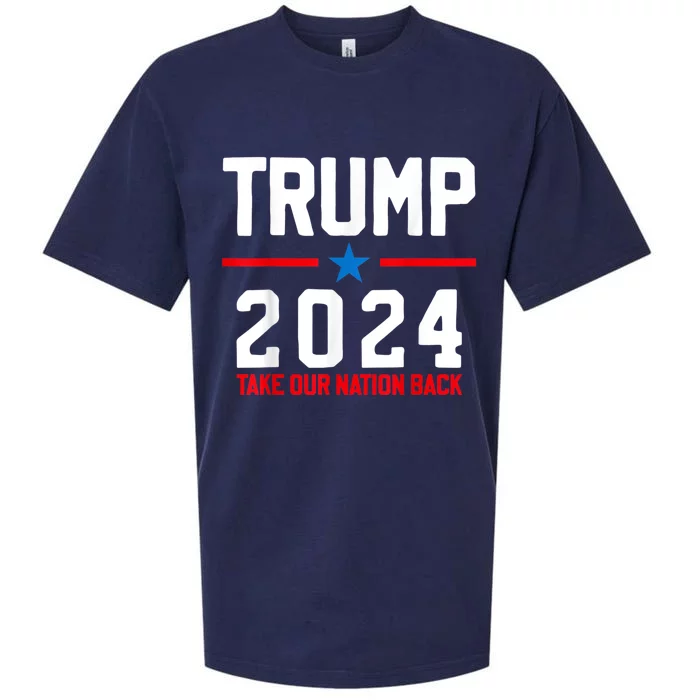 Take Our Nation Back Trump 2024 Election Pro Trump US Flag Sueded Cloud Jersey T-Shirt