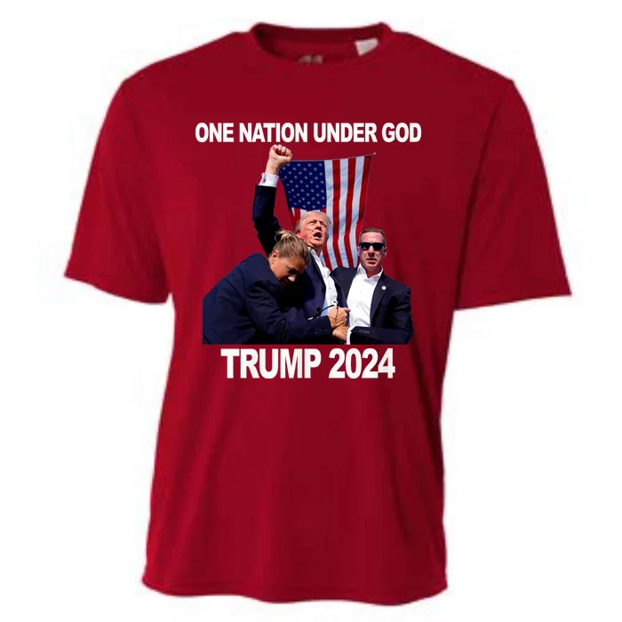 Trump One Nation Under God Trump 2024 Fight 2024 Cooling Performance Crew T-Shirt