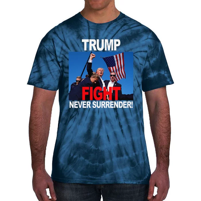 Trump One Nation Under God Trump 2024 Fight 2024 Tie-Dye T-Shirt