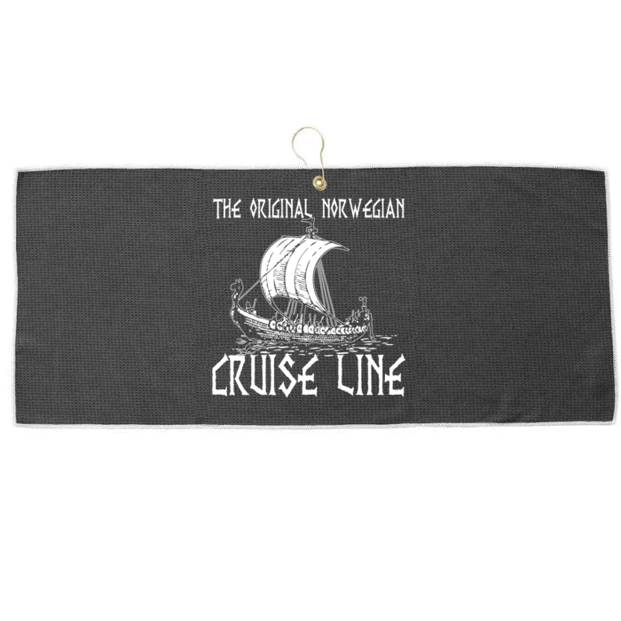 The Original Norwegian Cruise Line Gift Viking Ship Cruise Line Viking Lover Large Microfiber Waffle Golf Towel