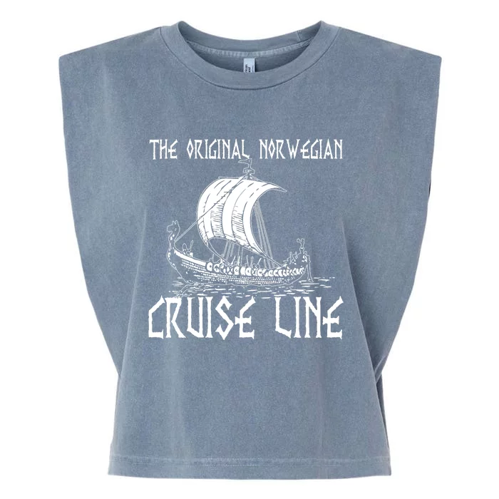 The Original Norwegian Cruise Line Gift Viking Ship Cruise Line Viking Lover Garment-Dyed Women's Muscle Tee