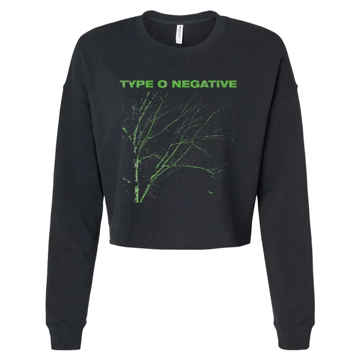 Type O Negative Tree Black Cropped Pullover Crew