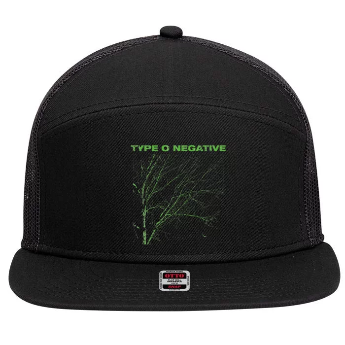 Type O Negative Tree Black 7 Panel Mesh Trucker Snapback Hat