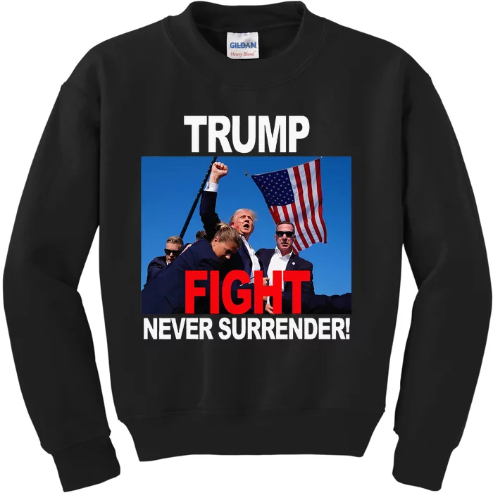 Trump One Nation Under God.Trump 2024.Fight 2024 Kids Sweatshirt