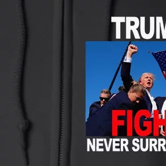 Trump One Nation Under God.Trump 2024.Fight 2024 Full Zip Hoodie