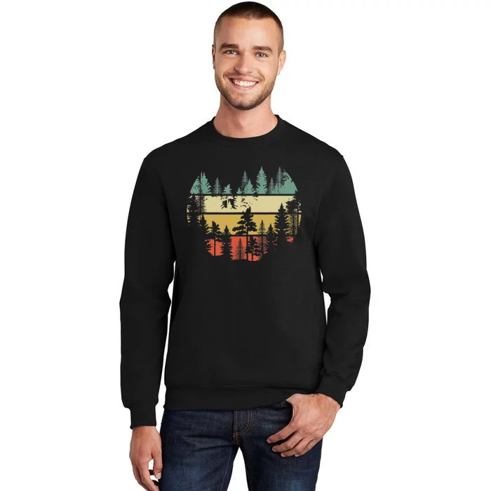 Trees Outdoors Nature Wildlife Retro Forest TShirt Sweatshirt