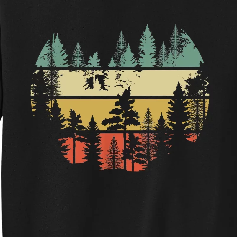 Trees Outdoors Nature Wildlife Retro Forest TShirt Sweatshirt