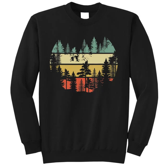 Trees Outdoors Nature Wildlife Retro Forest TShirt Sweatshirt