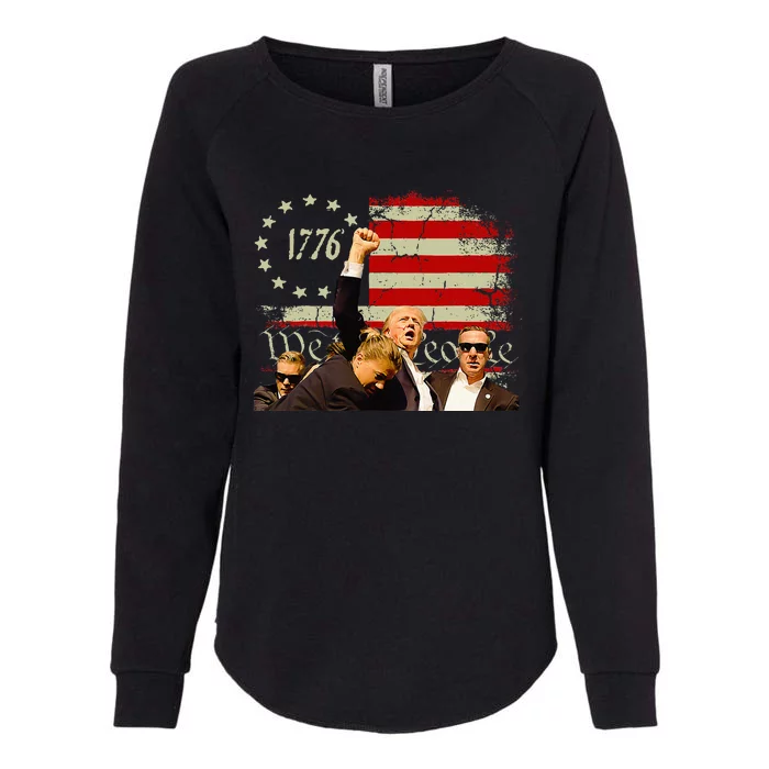 Trump One Nation Under God.Trump 2024.Fight 2024 Womens California Wash Sweatshirt