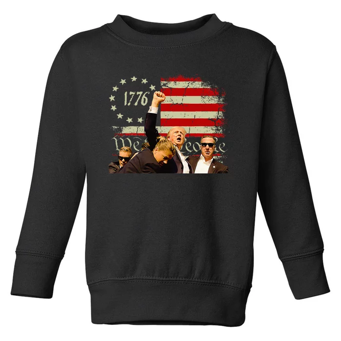 Trump One Nation Under God.Trump 2024.Fight 2024 Toddler Sweatshirt