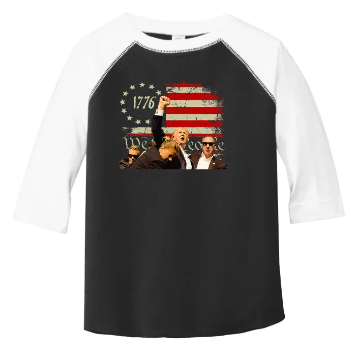 Trump One Nation Under God.Trump 2024.Fight 2024 Toddler Fine Jersey T-Shirt