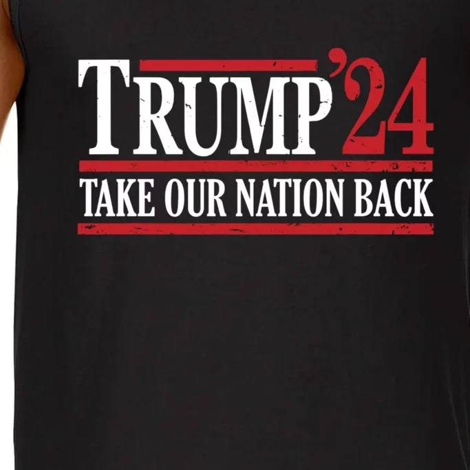 Take Our Nation Back Trump 2024 Election Pro Trump US Flag Comfort Colors® Tank Top